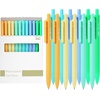 image:imageMr Pen Retractable Gel Pens 12 Pack Colorful Ink Fine Point 07mm  Fast Dry Smooth Writing Cute Pens for Drawing Writing Planner and School SuppliesFresh Color Barrels  Black Ink