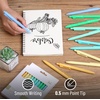 image:imageMr Pen Retractable Gel Pens 12 Pack Colorful Ink Fine Point 07mm  Fast Dry Smooth Writing Cute Pens for Drawing Writing Planner and School SuppliesFresh Color Barrels  Black Ink