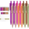 image:imageMr Pen Retractable Gel Pens 12 Pack Colorful Ink Fine Point 07mm  Fast Dry Smooth Writing Cute Pens for Drawing Writing Planner and School SuppliesLate Harvest Barrel  Black Ink