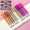 image:imageMr Pen Retractable Gel Pens 12 Pack Colorful Ink Fine Point 07mm  Fast Dry Smooth Writing Cute Pens for Drawing Writing Planner and School SuppliesLate Harvest Barrel  Black Ink