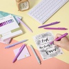 image:imageMr Pen Retractable Gel Pens 12 Pack Colorful Ink Fine Point 07mm  Fast Dry Smooth Writing Cute Pens for Drawing Writing Planner and School SuppliesLavender Legacy Barrel  Black Ink