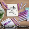 image:imageMr Pen Retractable Gel Pens 12 Pack Colorful Ink Fine Point 07mm  Fast Dry Smooth Writing Cute Pens for Drawing Writing Planner and School SuppliesLavender Legacy Barrel  Black Ink