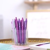 image:imageMr Pen Retractable Gel Pens 12 Pack Colorful Ink Fine Point 07mm  Fast Dry Smooth Writing Cute Pens for Drawing Writing Planner and School SuppliesLavender Legacy Barrel  Black Ink