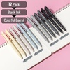 image:imageMr Pen Retractable Gel Pens 12 Pack Colorful Ink Fine Point 07mm  Fast Dry Smooth Writing Cute Pens for Drawing Writing Planner and School SuppliesMonochrome Elegance Barrel  Black Ink