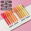 image:imageMr Pen Retractable Gel Pens 12 Pack Colorful Ink Fine Point 07mm  Fast Dry Smooth Writing Cute Pens for Drawing Writing Planner and School SuppliesSummer Morning Barrel  Black Ink