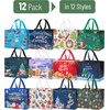 image:imageMr Pen Reusable Christmas Gift Bags 12 pcs 12 Styles  Xmas Gift Bags Christmas Tote Bags with Handles