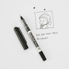 image:imageMr Pen RollerBall Pens 25 Pack Black Fine Point Roller Ball Pens  05mm Liquid Ink Pens for Writing Journaling