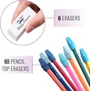 image:imageMr Pen School Eraser Combination Set 66 Pack Pink  Latex Free Erasers for School Office Art Sketching Homework Exams Clean SmudgeFree CorrectionBlue Shades