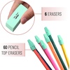image:imageMr Pen School Eraser Combination Set 66 Pack Pink  Latex Free Erasers for School Office Art Sketching Homework Exams Clean SmudgeFree CorrectionGreen