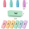 image:imageMr Pen School Eraser Combination Set 66 Pack Pink  Latex Free Erasers for School Office Art Sketching Homework Exams Clean SmudgeFree CorrectionPastel Colors