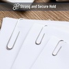 image:imageMr Pen Silver Paper Clips 450 pcs 1 114 2  Zinc Galvanized Silver Paper Clips with Storage Box Large and Small for Office School DIY Binder Clips