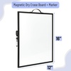 image:imageMr Pen Small Magnetic White Board 16x12  DoubleSided Magnetic Dry Erase Board with Handle amp Dry Erase Marker Portable Aluminum Frame Whiteboard for Office Home