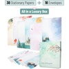 image:imageMr Pen Stationery Writing Paper Set with Envelopes 52 x 73  60 Letter Sheets amp 30 Envelopes Smooth Printable Letter Paper for Handwritten Notes Personal Letters InvitationsMisty forest