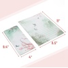 image:imageMr Pen Stationery Writing Paper with Envelopes 85 x 11 Inch  160 Pack50 Letter Writing Paper with 50 Envelopes and 60 Round Dot Sticker Cherry Blossoms Cute Stationary Set with 10 Desi