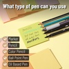 image:imageMr Pen Transparent Glitter Sticky Notes 3x3 12 Pads 600 Sheets  Colorful Plastic Glitter Sticky Notes Bulk SelfStick Note Pads for Women Office School Home Study amp OrganizationBoho