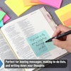 image:imageMr Pen Transparent Glitter Sticky Notes 3x3 12 Pads 600 Sheets  Colorful Plastic Glitter Sticky Notes Bulk SelfStick Note Pads for Women Office School Home Study amp OrganizationPrism Glow