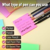image:imageMr Pen Transparent Glitter Sticky Notes 3x3 12 Pads 600 Sheets  Colorful Plastic Glitter Sticky Notes Bulk SelfStick Note Pads for Women Office School Home Study amp OrganizationVivid Palette
