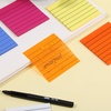 image:imageMr Pen Transparent Sticky Notes 3x3 10 Pads 7X Lined 3X Blank  500 Sheets Lined Transparent Sticky Notes WaterResistant See Through SelfAdhesive Note Pads for Bible Journaling