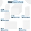 image:imageMr Pen Transparent Sticky Notes Set 1000 Sheets 6 Sizes  Waterproof Transparent Sticky Note Pads for Bible Study Annotating Books Office School Planning