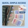 image:imageMr Pen Transparent Sticky Notes Tabs 600 pcs  Transparent Pop Up Writable Colored Book Index Tab File Flags Self Adhesive Divider Sticker for Notebook Office School