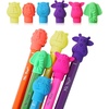 image:imageMr Pen Animal Pencil Top Eraser 60 Pack 6 Assorted Styles  Colorful Cute Animal Designs LatexFree NonToxic Cap Pencil Erasers for Kids TeachersAssorted