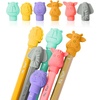image:imageMr Pen Animal Pencil Top Eraser 60 Pack 6 Assorted Styles  Colorful Cute Animal Designs LatexFree NonToxic Cap Pencil Erasers for Kids TeachersMorandi