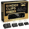 image:imageMr Pen Binder Clips 100 pcs Assorted Sizes Black Binder Paper Clips  Bulk Paper Clamps for Office Supplies Home School Business Document Organizing125 inches