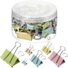 image:imageMr Pen Binder Clips 120 pcs Assorted Sizes Colored Binder Paper Clips  Bulk Paper Clamps for Office Supplies Home School Business Document OrganizingPastel Colors