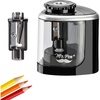 image:imageMr Pen Black Pencil Sharpener Electric Pencil Sharpener for Kids  Blade to Fast Sharpen