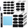 image:imageMr Pen Chalkboard Labels 150 pcs Assorted Shapes  Waterproof Reusable Blackboard Stickers with 1 Erasable Liquid Chalk Marker for Mason Jars100 pcs