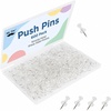 image:imageMr Pen Clear Push Pins Tacks 600 Pack Clear Plastic Head Steel Point Bulk Thumb Tacks for Wall Decorative Push Pins for Bulletin Board Corkboard Map Calendar Photo Home Office