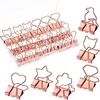 image:imageMr Pen Cute Metal Binder Clips 18 pcs 075 Small Size 6 Styles  Rose Gold Binder Paper Clips Paper Clamps for Office Supplies Home School Business Document Organizing