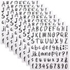 image:imageMr Pen Glitter Letter Stickers 1 Inch 8 Sheets 576 pcs Black  Self Adhesive Glitter Letters and Numbers Vinyl Alphabet Stickers