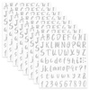 image:imageMr Pen Glitter Letter Stickers 1 Inch 8 Sheets 576 pcs Silver  Self Adhesive Glitter Letters and Numbers Vinyl Alphabet Stickers
