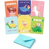 image:imageMr Pen Happy Birthday Cards with Envelopes 48 Pack 375 x 52  Animal Design Blank Inside Assorted Birthday Cards Bulk for KidsAnimal Designs
