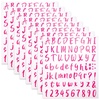image:imageMr Pen Letter Stickers 1 Inch 8 Sheets 576 pcs Pink  Self Adhesive Letters and Numbers Vinyl Alphabet Stickers