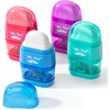 image:imageMr Pen Pencil Sharpener amp Eraser 4 Pack  2in1 Manual Sharpeners with Canister 2 Sharpening Holes for Standard amp Jumbo Pencils Colorful Dual Hole Design for SchoolRed  Purple  Blue  Green