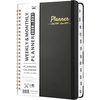 image:imageMr Pen Planner 20262027July 2026  June 2027 with Tabs  A5 63 x 85 Black Hardcover Spiral Bound Weekly and Monthly Calendar Notebook