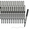 image:imageMr Pen RollerBall Pens 25 Pack Black Fine Point Roller Ball Pens  05mm Liquid Ink Pens for Writing Journaling