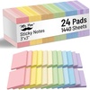 image:imageMr Pen Sticky Notes 3x3 24 Pads 1440 Sheets Pastel Colors  Sticky Notes Bulk SelfStick Note Pads Perfect for Office School Home Study amp Organization