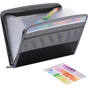 image:imageMr Pen Accordion File Organizer 13 Pockets Black  Expanding File Folder with Sticky Labels Accordion File Folder Document Organizer Accordion Folder Organizer
