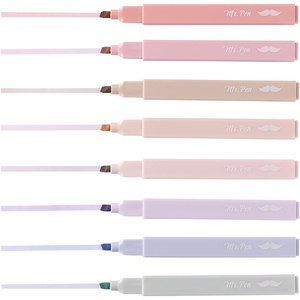 image:imageMr Pen Aesthetic Highlighters 8 Pcs Chisel Tip Muted Pastel Color No Bleed Bible Highlighter Pastel Highlighters Assorted Colors Highlighter Set