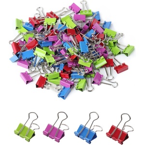 image:imageMr Pen Binder Clips 100 pcs 075 Small Size  Colored Binder Paper Clips Bulk Paper Clamps for Office Supplies Home School Business Document Organizing