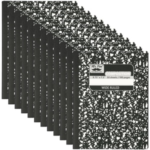 image:imageMr Pen Composition Notebook 12 Pack Wide Ruled 600 Sheets  975 x 75 Black Marble Composition Book Notebooks for School Wide Ruled Composition Notebook Journal Notebooks12 Pack