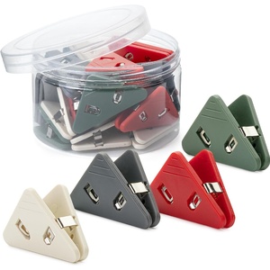 image:imageMr Pen Corner Paper Clips 20Pack 4 Colors Triangular File Corner Clip