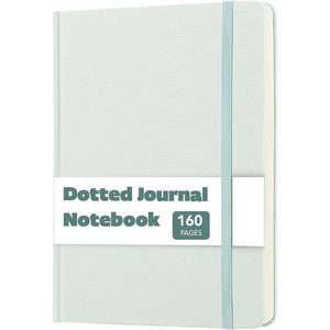 image:imageMr Pen Dotted Journal Notebook A5 Medium Size 57x84  160 Pages 80 Sheets Fabric Hardcover 100 GSM Thick Paper Bullet Dotted Journal for Planning Trackingtranquil blue