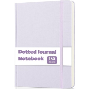 image:imageMr Pen Dotted Journal Notebook A5 Medium Size 57x84  160 Pages 80 Sheets Fabric Hardcover 100 GSM Thick Paper Bullet Dotted Journal for Planning Trackingslate gray