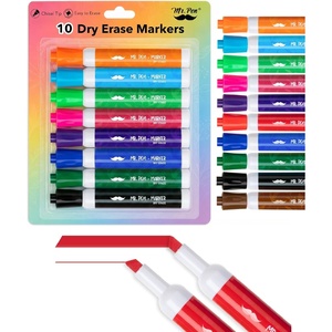 image:imageMr Pen Dry Erase Markers 10 Pack Assorted Colors Low Odor Ink  Chisel Tip White Board Markers Dry Erase Ideal for Classroom Back to School Supplies Teachers Office Whiteboard amp HomeVibrant 1