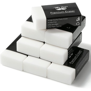 image:imageMr Pen Erasers 20 Pack Large Block Erasers for School No Smudge  Large Latex Free Block Erasers for School Office Art Sketching Homework Exams Clean SmudgeFree CorrectionWhite