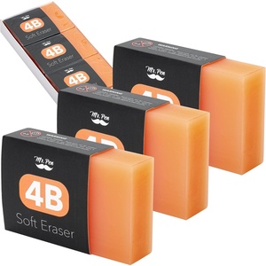image:imageMr Pen Extra Large Soft Erasers 3 x 2 3 Pack  4B Rubber Rectangular Pencil Erasers for Kids School Students Office Art and Drawing SmudgeFree